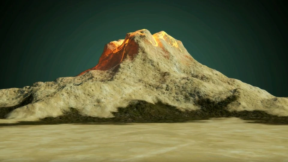 CGI 3D分解--制造火山